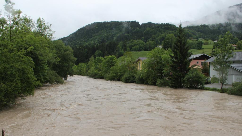 Hochwasser im Raum Berchtesgaden