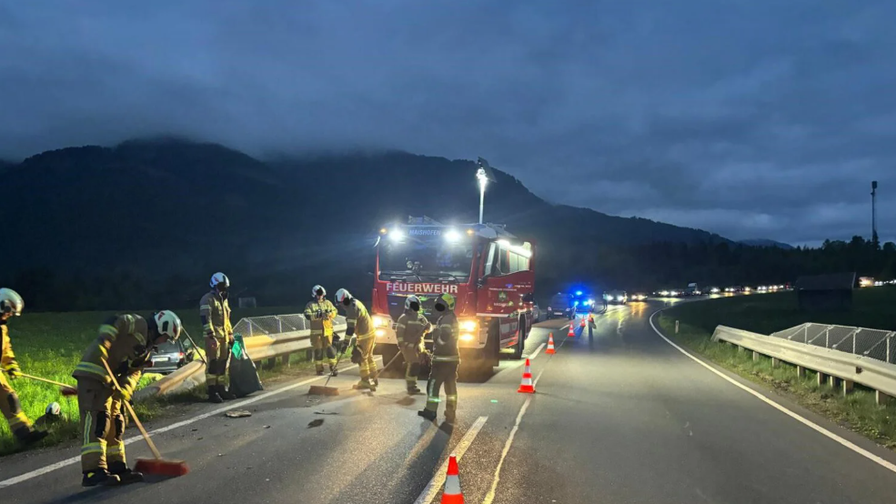 Pkw-Crash auf B311 in Maishofen