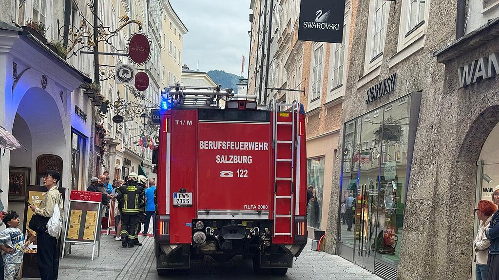 Feuerwehreinsatz Getreidegasse