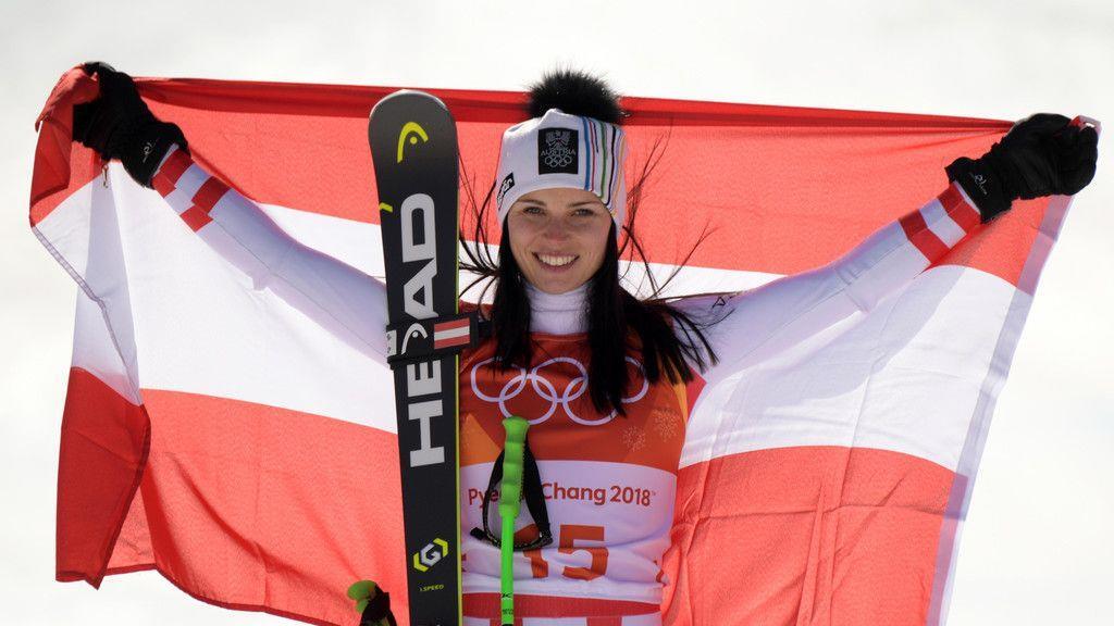 Olympia: Anna Veith holt Super-G-Silber