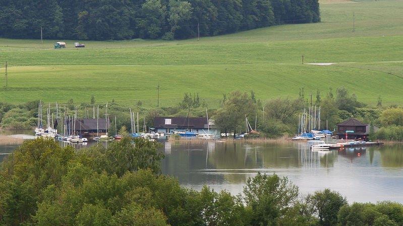 Wallersee trat über Ufer