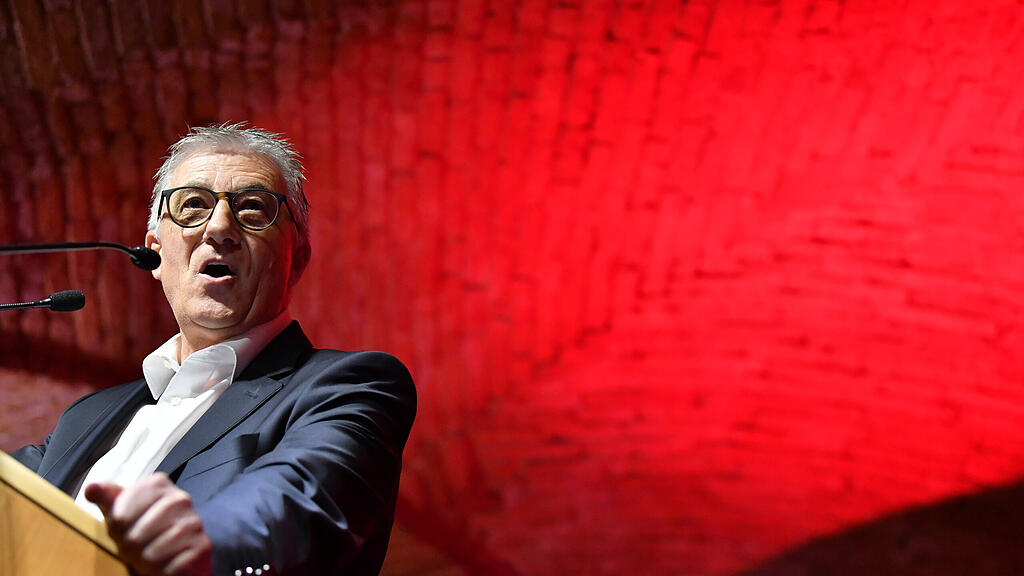 Steidl beim Wahlkampfauftakt der SPÖ.