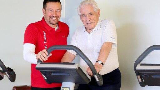 Wallner im Training