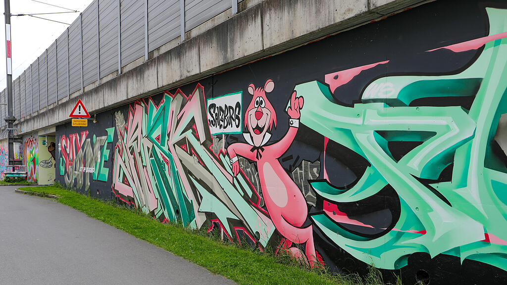 Graffiti in der Stadt Salzburg