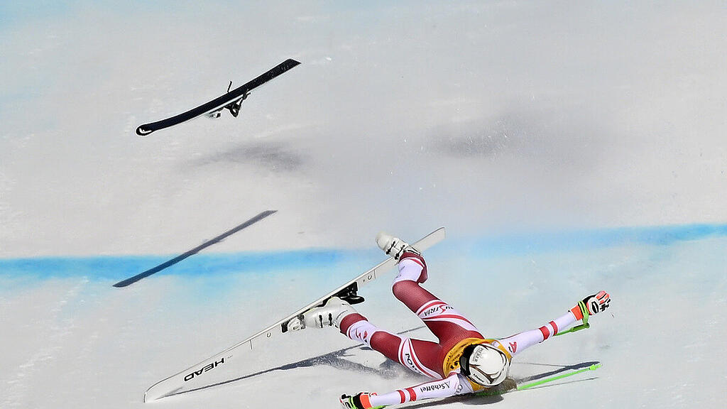 Hütter bei Abfahrtssieg von Nufer in Crans-Montana schwer gestürzt