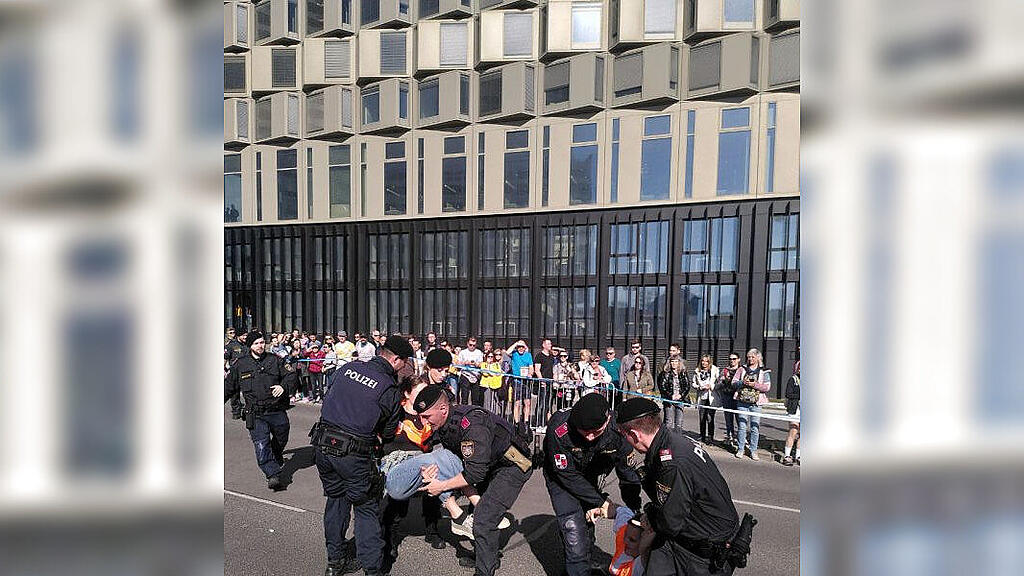 Klimaprotest Vienna City Marathon
