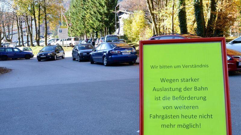 Die Untersbergbahn war kurzzeitig gespserrt.