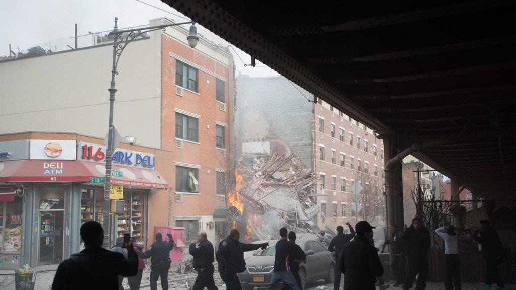 Explosion in New York: Zwei Gebäude eingestürzt