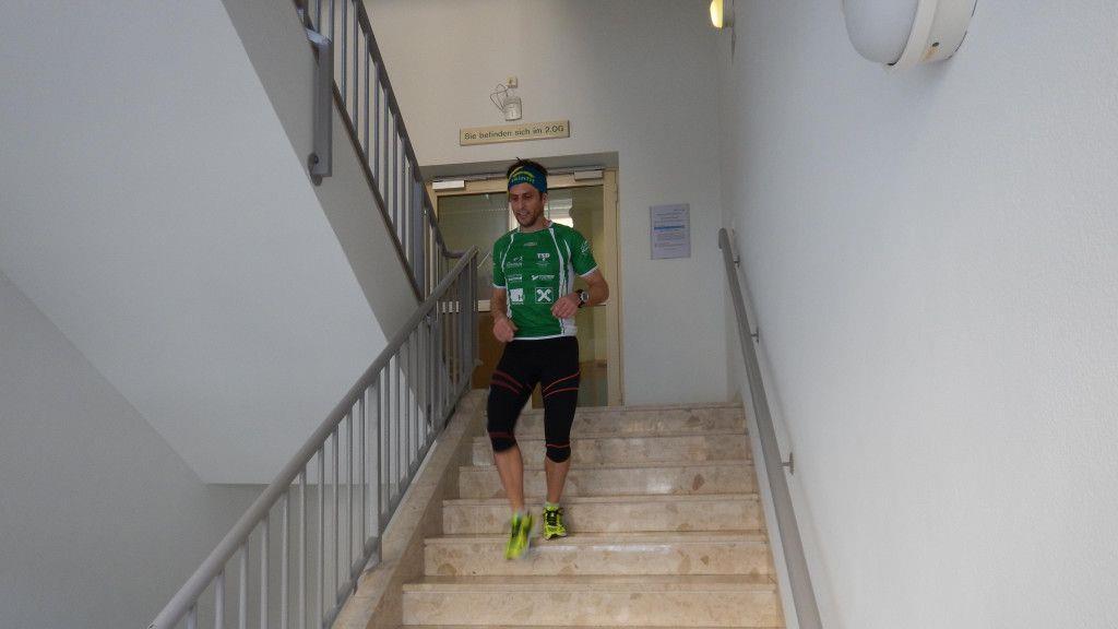 Treppen-Training im Klinikum Schwarzach