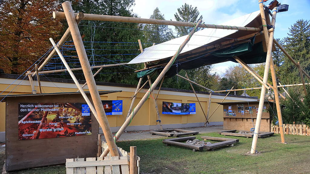 Aufbau Adventzauber Hellbrunn