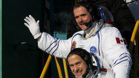 Astronaut Chris Hadfield auf der ISS