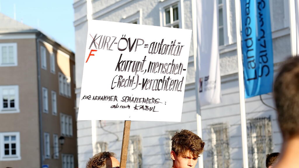 Demo in Salzburg für Afghanistan