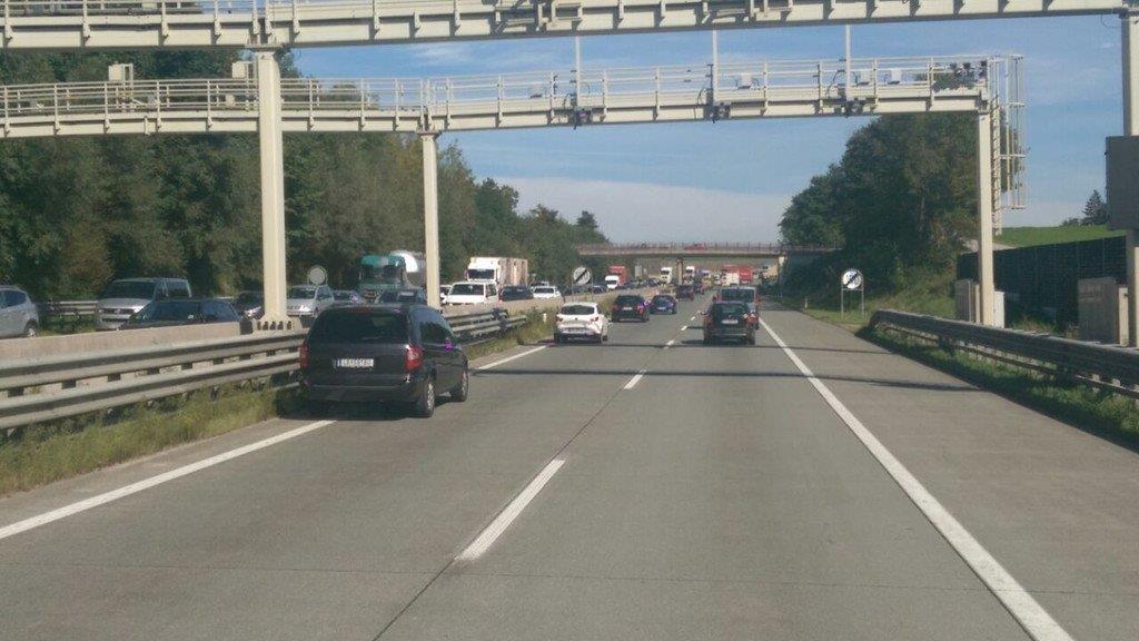 Sanierungsarbeiten auf der A1
