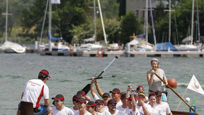 Drachenboot-Action am Mattsee