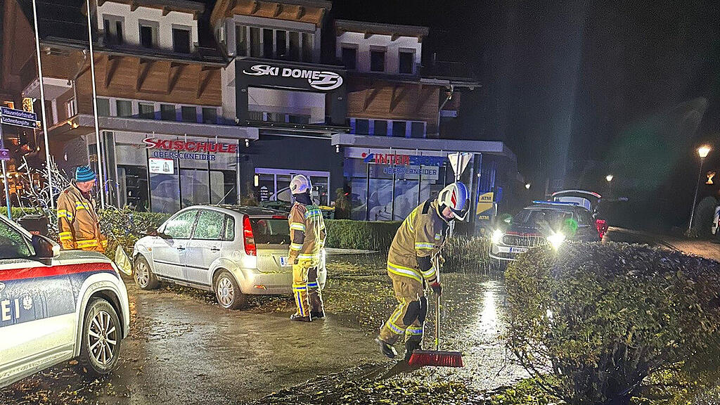 Crash Straßenlaterne Kaprun