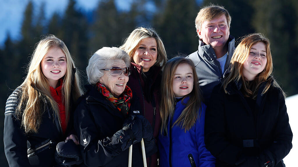 Holländische Königsfamilie in Lech am Arlberg