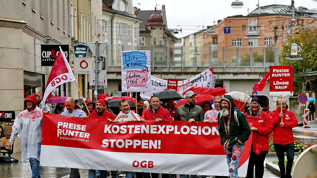 ÖGB-Anti-Teuerungs-Demo Salzburg
