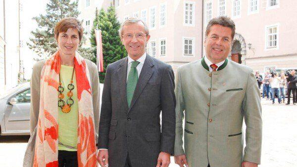 Landeshauptmann Haslauer berichtete über seine Bemühungen zur Sicherung möglichst vieler Arbeitsplätze nach der Alpine-Insolvenz.