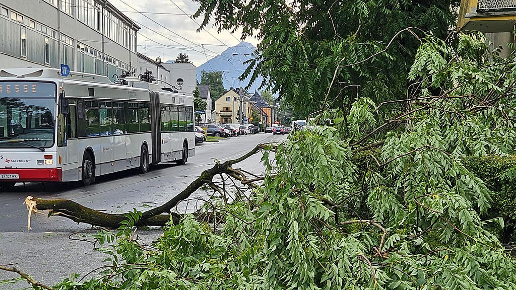 Unwetter-Schäden in Salzburg