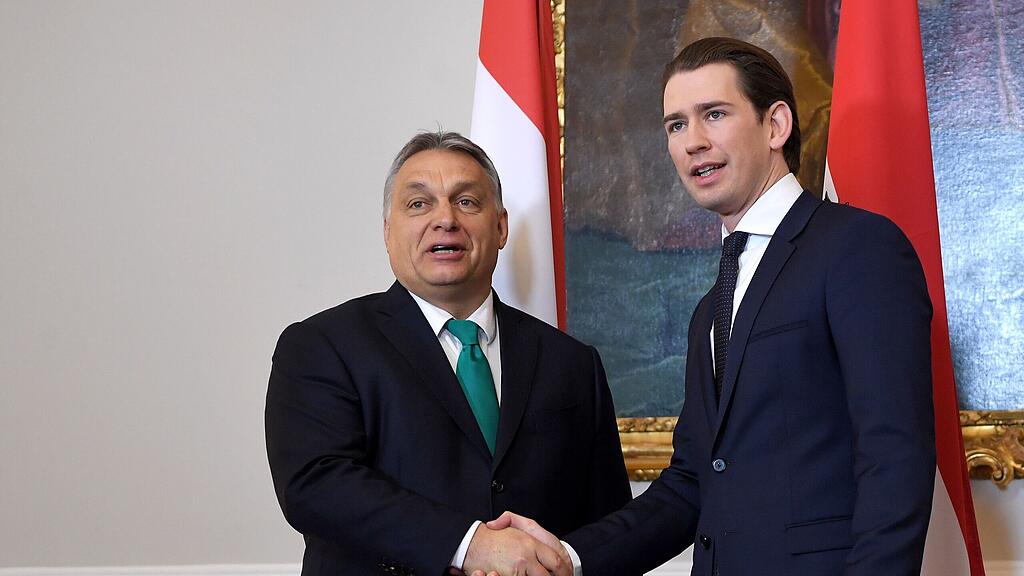 Kurz empfing Orban in Wien.