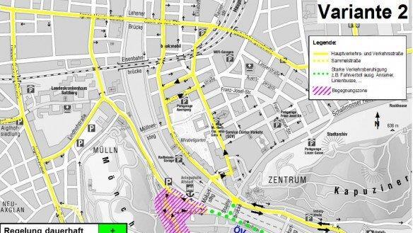 Varianten der Verkehrslösung