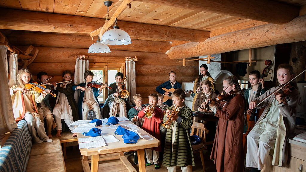 Hirtenkinder Loferer Alm