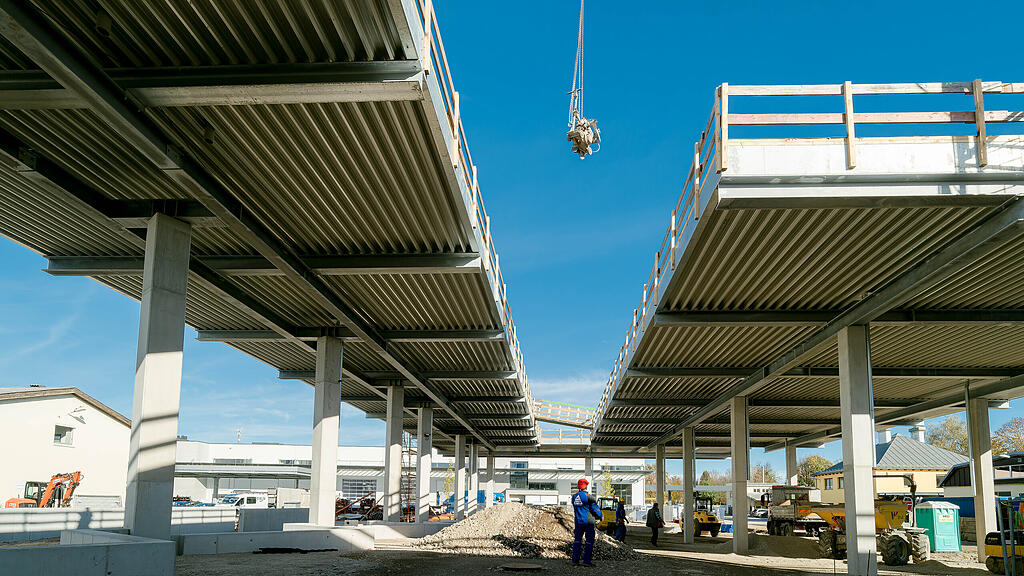 Baustelle beim Recyclinghof Maxglan