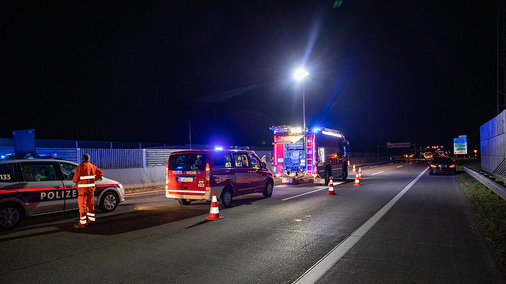 Arbeiter auf A1 erfasst