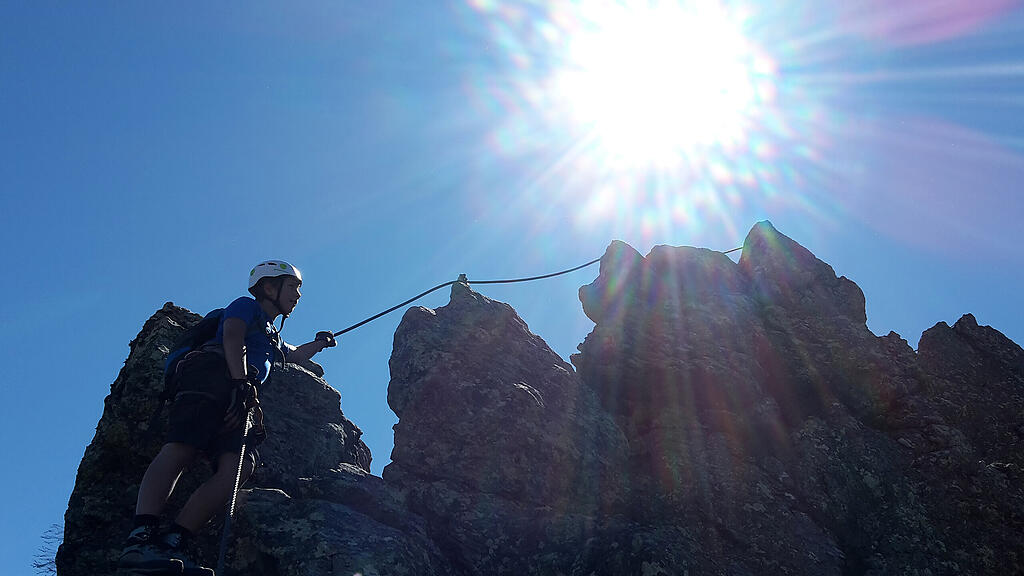 Klettersteig / Bergunfall / Kletterer / Bergwanderer