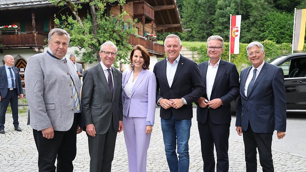 Landeshauptleutetreffen in Leogang: Ankunft
