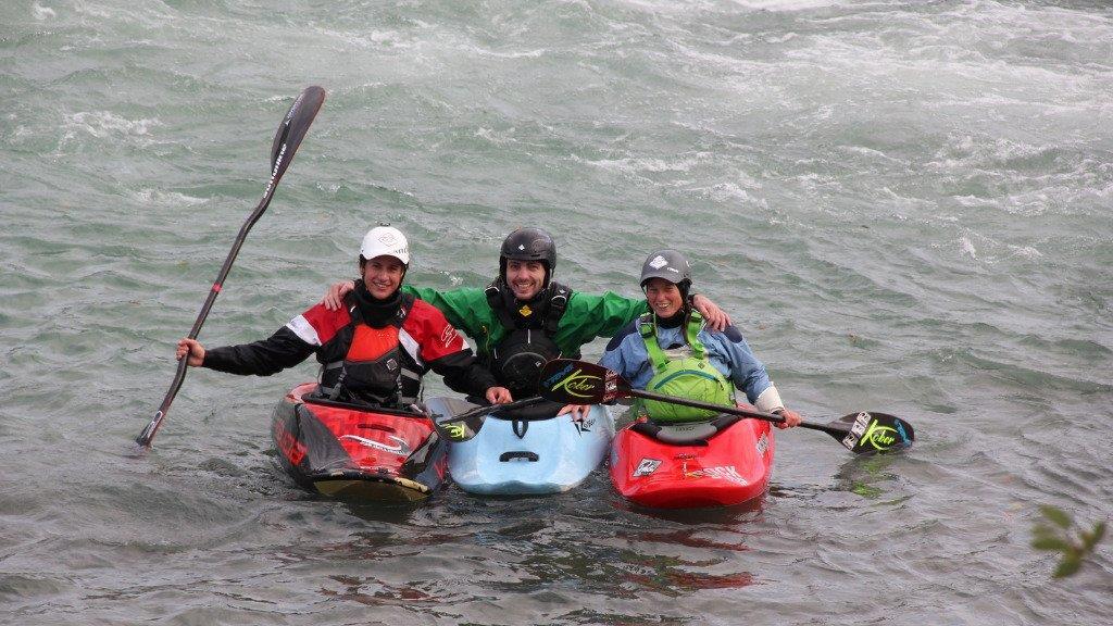 Kajak Freestyle auf der Salzach