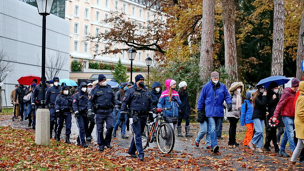 Corona-Demo Stadt Salzburg