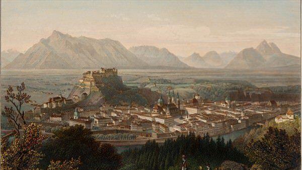 Salzburg rund um 1850.