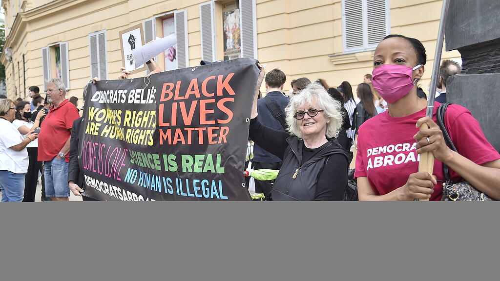 Kundgebung "#BLACKLIVESMATTER"