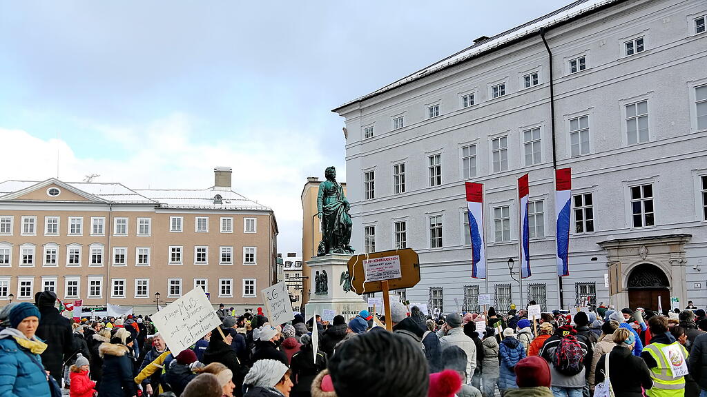Corona-Demo in Salzburg