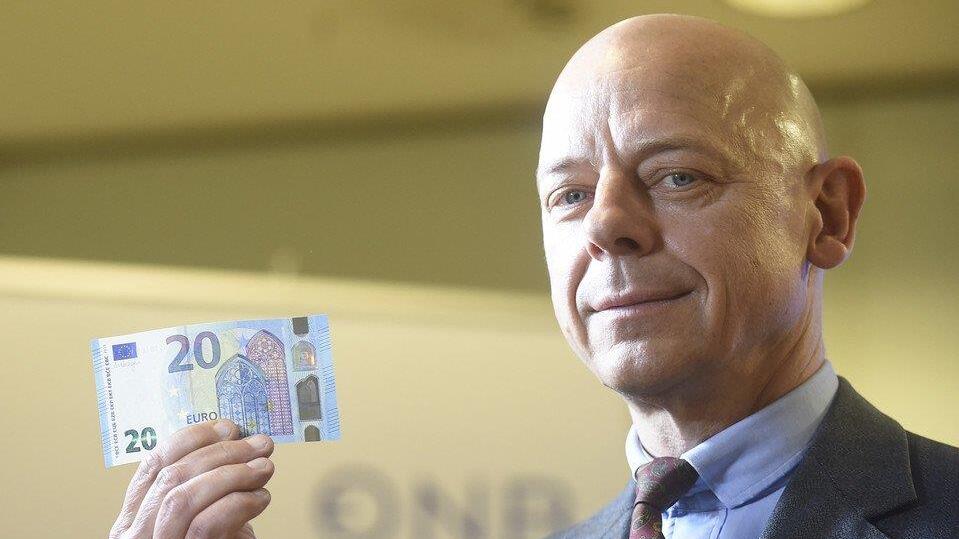 Der neue 20-Euro-Schein wird vorgestellt