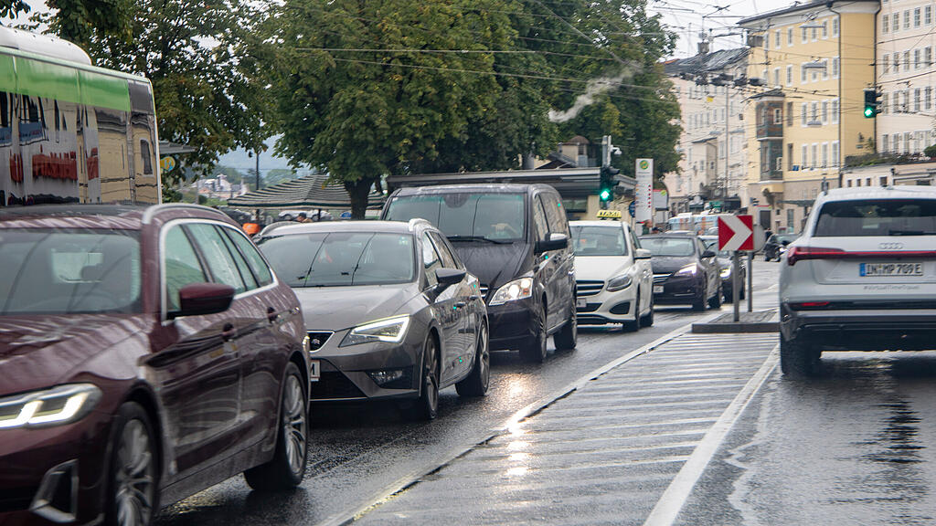 Stau-Chaos Stadt Salzburg