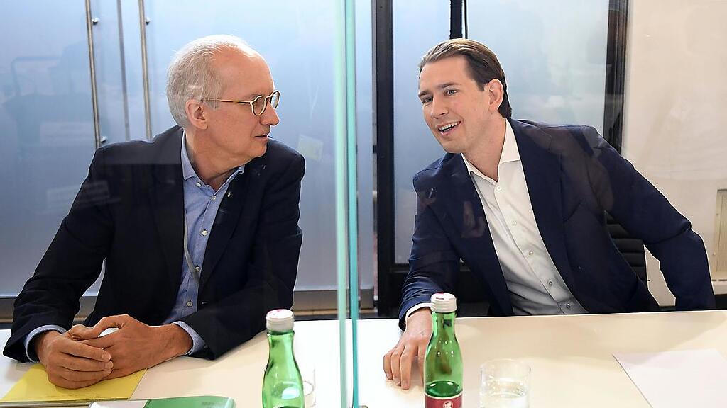Kurz mit seinem Anwalt Werner Suppan im Ibiza-Ausschuss