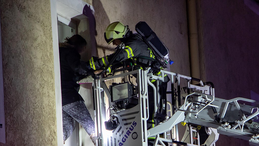 Keller-Brand in der Elisabethstraße