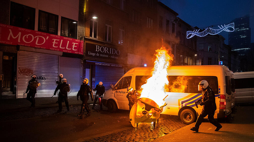 Ausschreitungen in Brüssel