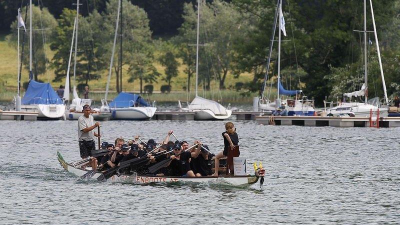 Drachenboot-Action am Mattsee
