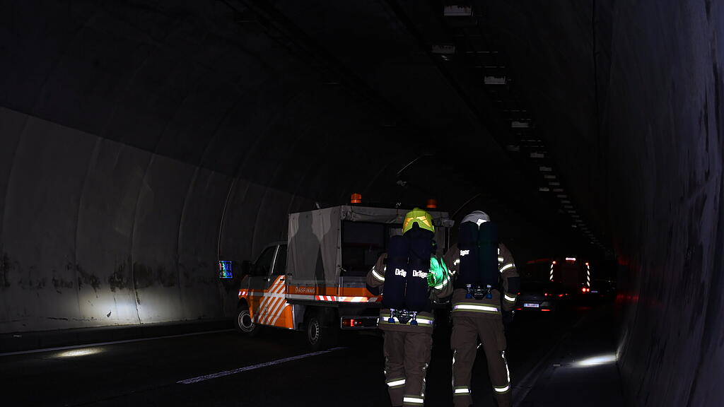 Einsatzübung Helbersbergtunnel