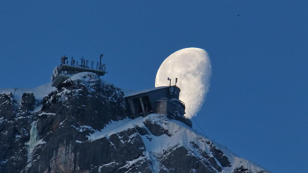 Monduntergang beim Untersberg