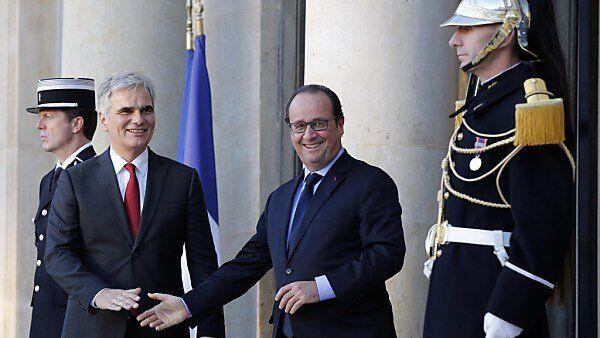 Faymann besuchte Hollande im Elysee-Palast
