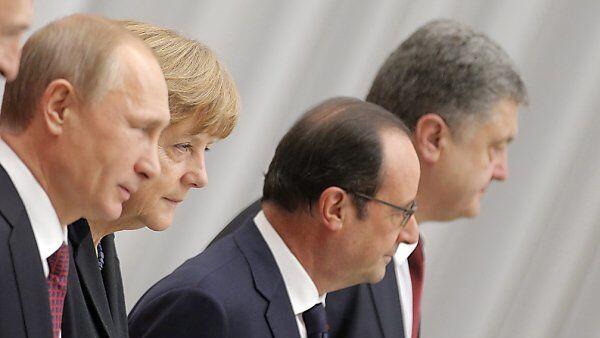 Merkel und Hollande für Ukraine-Gipfel mit Putin und Poroschenko