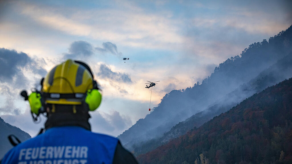 Waldbrand Rax-Gebiet