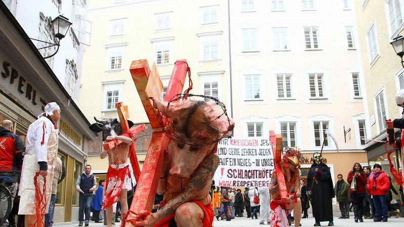 Tierrechtsdemo in Salzburg