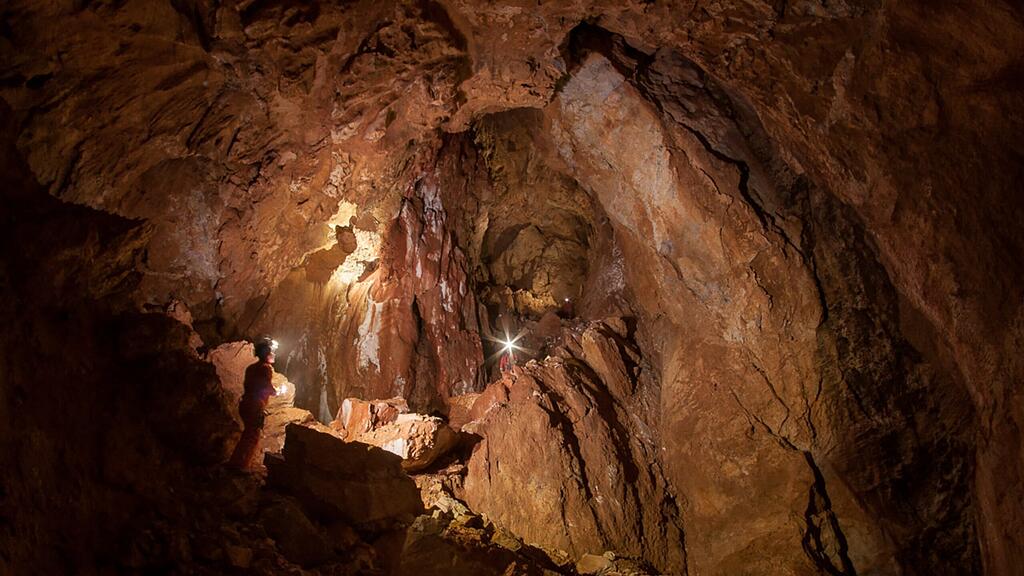 Die Forscher entdeckten eine neue Riesenhöhle im Tennengebirge.