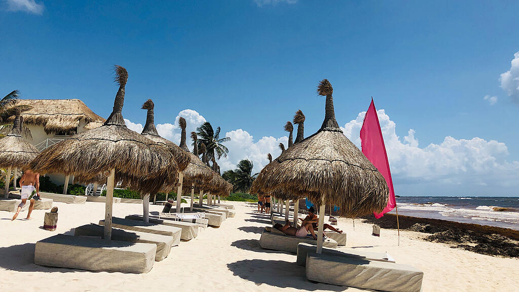 Algen, Strand Mexiko, Tulum