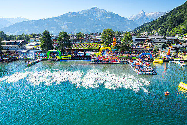 IRONMAN 70.3 in Zell am See-Kaprun Erlebe die spektakuläre Triathlon Veranstaltung IRONMAN 70.3 am 26. August 2018 hautnah zwischen Gletscher, Berge und See in der Region Zell am See-Kaprun.